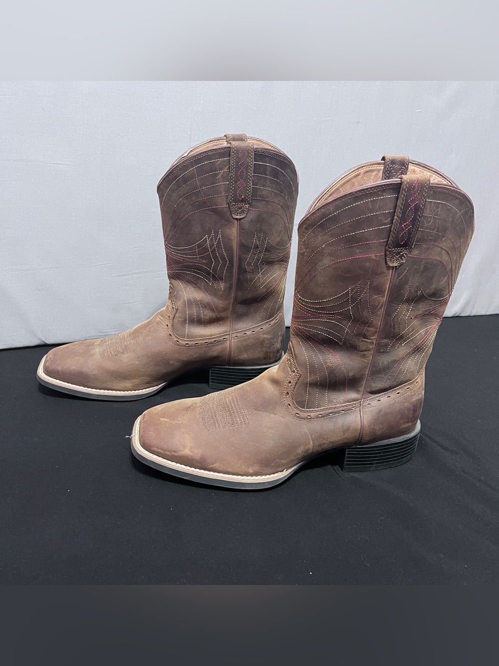 Wrist Men's Sport Wide Square Toe Western Boots Size 13EE